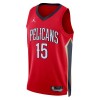 NBA Mænd Trøje New Orleans Pelicans Jose Alvarado 15 2022-23 Jordan Statement Edition Rød Swingman